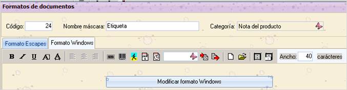 Formato documento