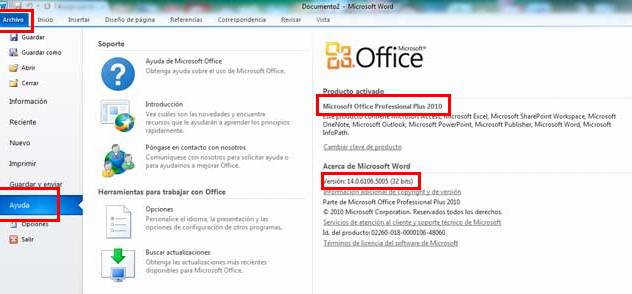 Como Saber Que Version De Office 365 Tengo