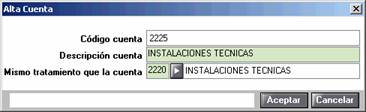 Alta de cuenta