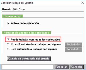 Puede trabajar con todas las sociedades