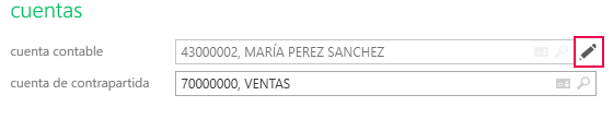 modificar cuenta contable