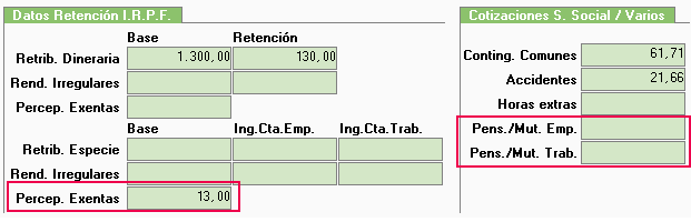 datos retencion irpf 2