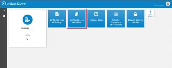configuración contable