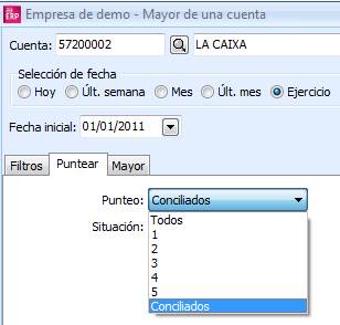 Mayor de una cuenta