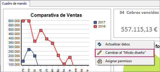 activar modo diseno