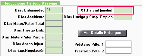 reducciones periodo devengo