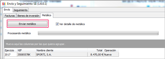 enviar metalico
