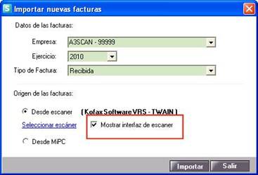 Importar nuevas facturas