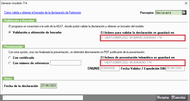 Error de validación Modelo 714 ECAB4 - No se encuentra la etiqueta de ...