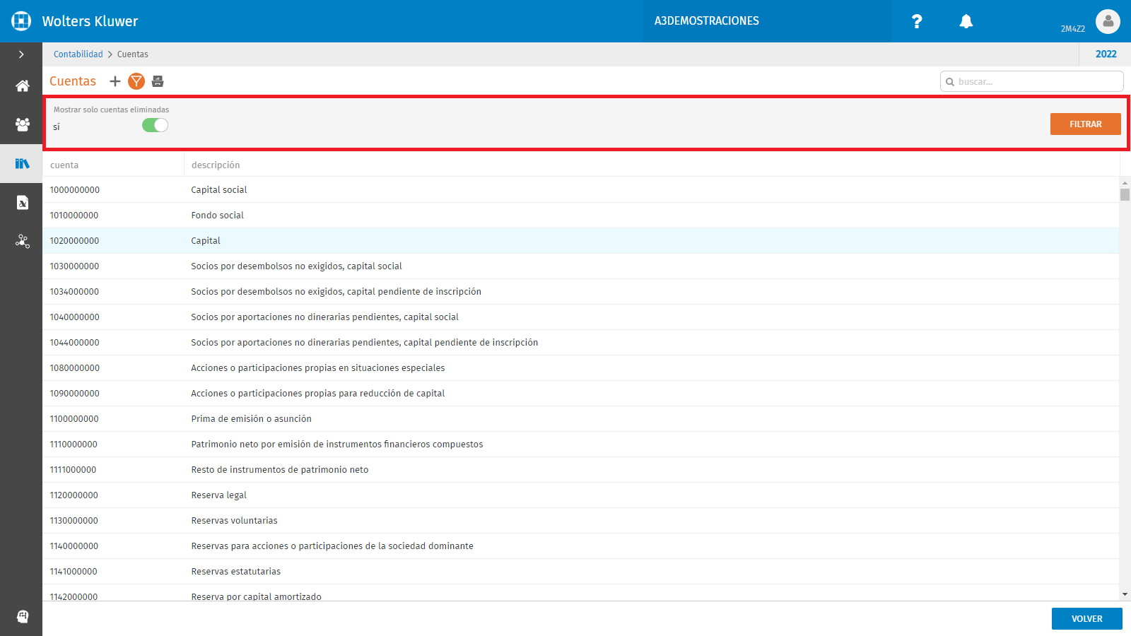 PLAN CONTABLE Filtro