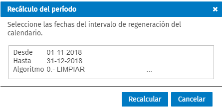 recalculo
