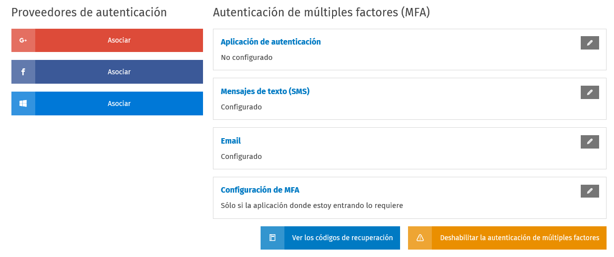 AAA Seguridad Autenticacion configurada