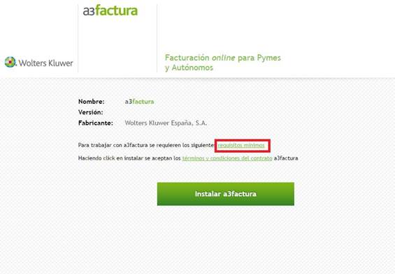 Requisitos mínimos
