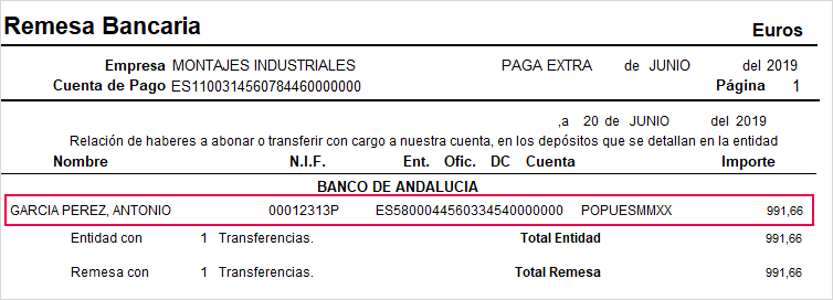 Cómo Generar La Remesa Bancaria De La Paga Extra 6946