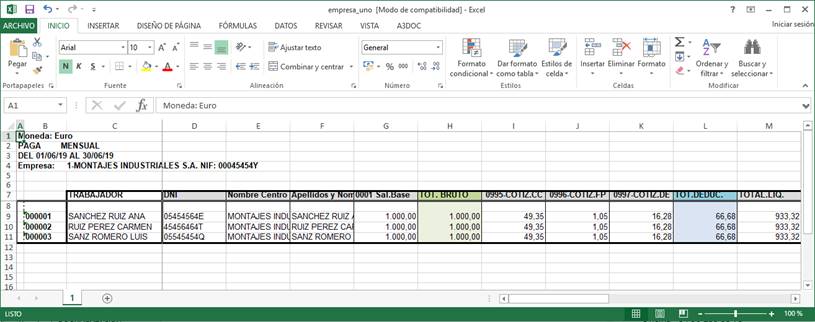 Exportar Datos Personales Y Economicos A Excel