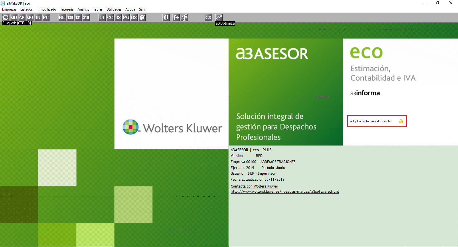 a3optimiza aviso informe