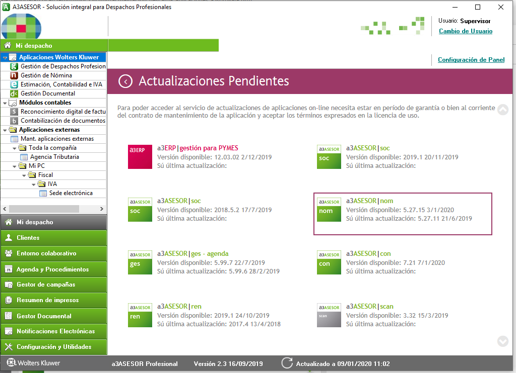 actual pendientes nom