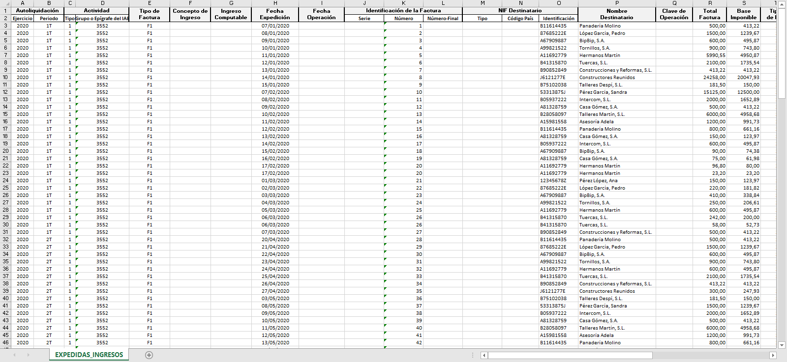Informes Requerimientos AEAT E Excel