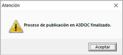 proceso de publicacion finalizado