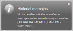 aviso solicitud marcaje jornada no procesada