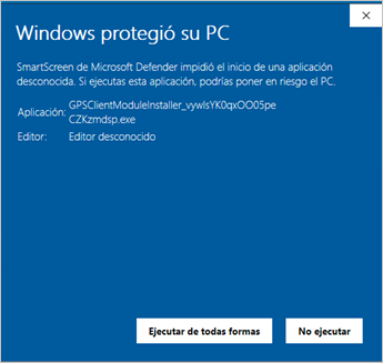 windows protegio su pc ejecutar de todas formas