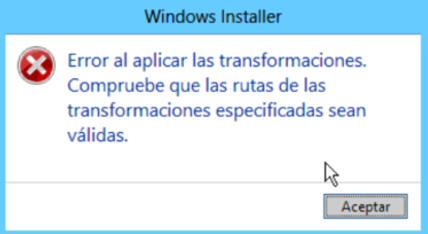 Error windows installer a3doc