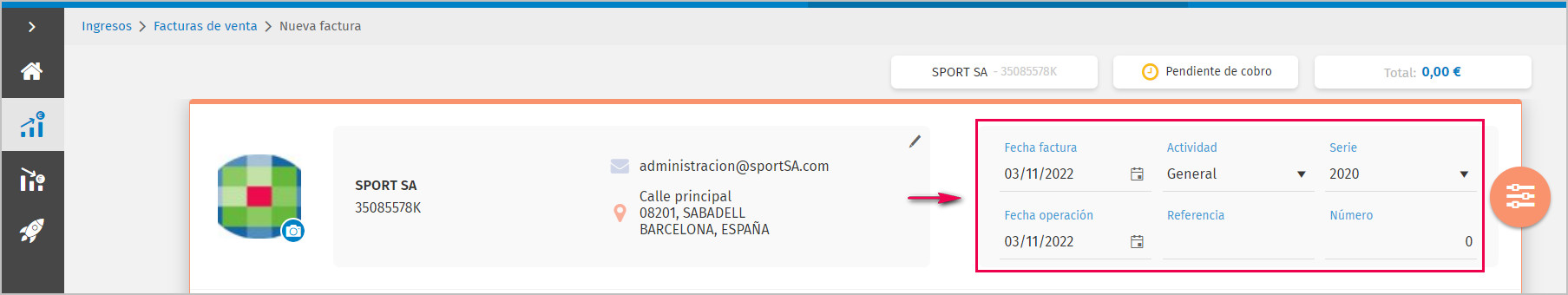 detalles de factura de venta