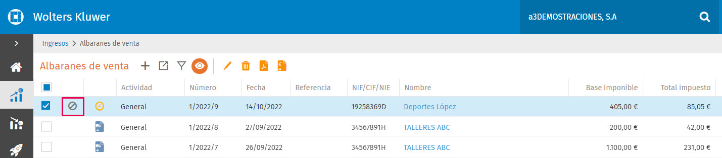 no facturable