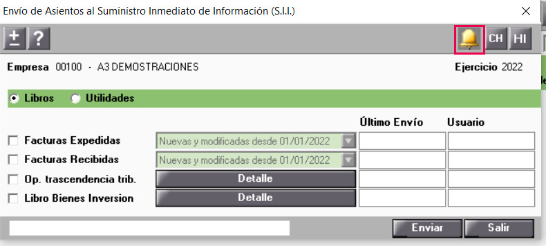 campana aviso