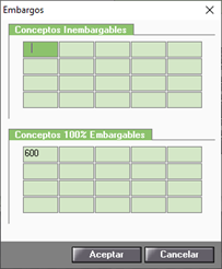 tabla conceptos embargables 100