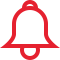238723 - alarm bell on outline wake up