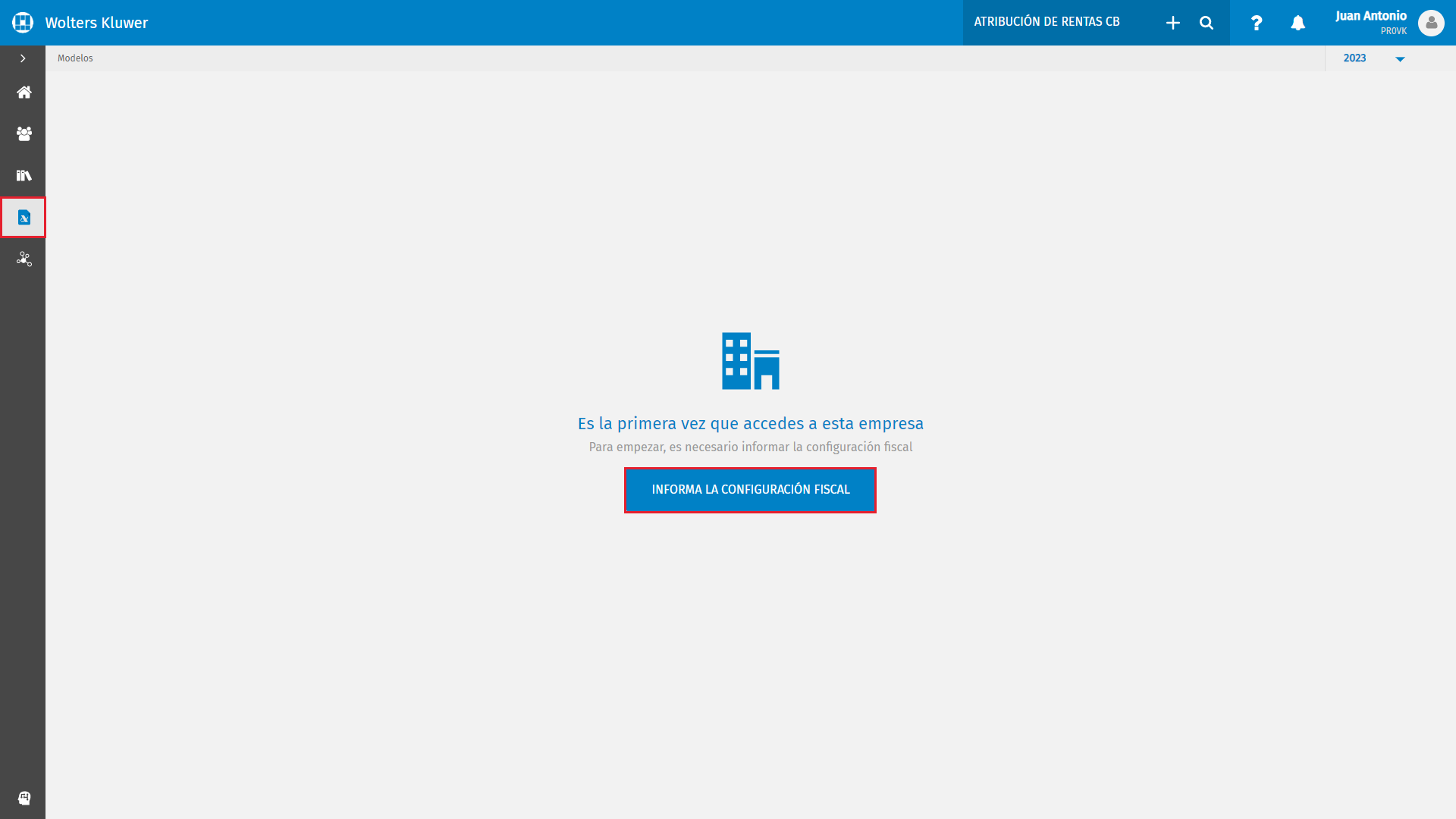 Atribucion de rentas Configuracion fiscal