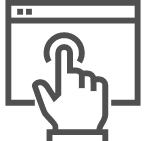 icon - finger pointing at screen