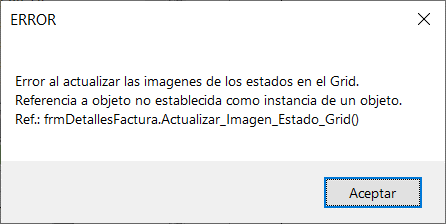 Error al actualizar imagenes de los estados en el Grid