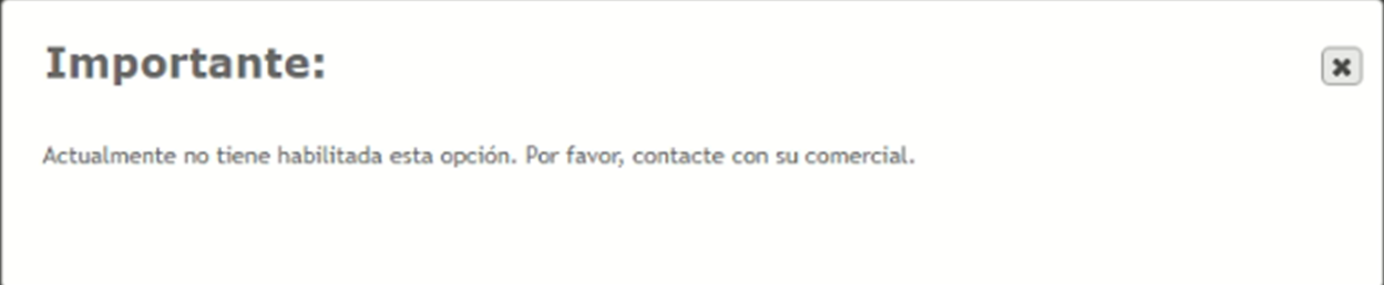 actualmente no tiene habilitada esta opcion