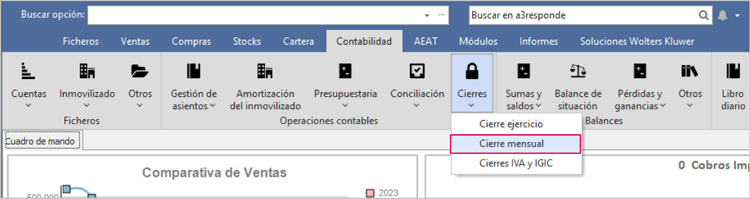 cierre mensual