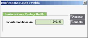 Bonificaciones Ceuta y Melilla