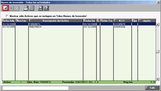 Modelo 340 Libro De Registro De Bienes De Inversión 9920