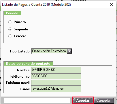 pda fichero aceptar