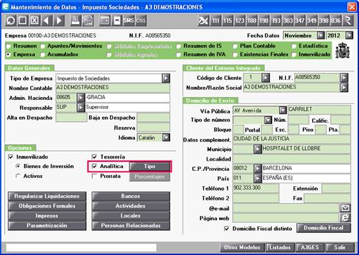 Mantenimiento de datos