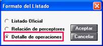 Formato listado