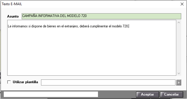 texto email
