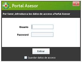 usuario o password