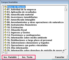 Campos insertables
