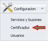Configuración de certificados