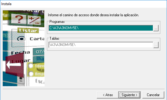 Asistente de instalacion caminos