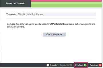 crear usuario