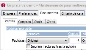 Modelos impresión documentos
