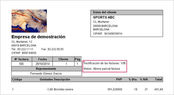 Circuito De Facturas Rectificativas