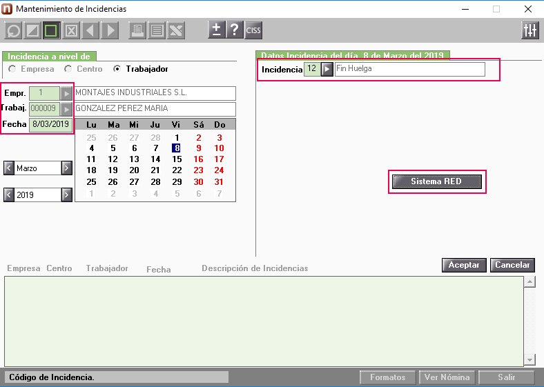 fin huelga incidencia 12
